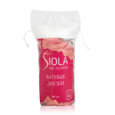 SIOLA Коллекция 1 Art Flower Ватные диски 50шт прошитые